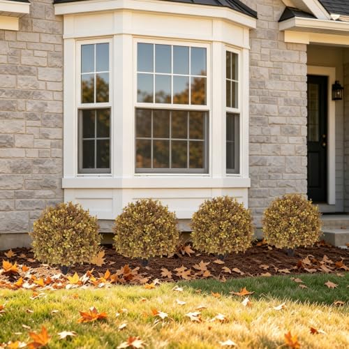 24" Artificial Outdoor Fall Plants (Yellow)