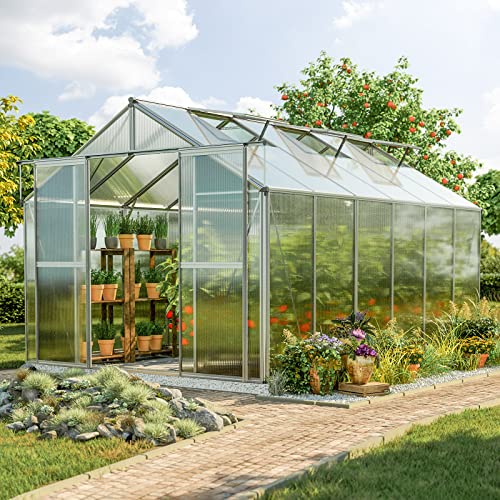 Topas 6 7.4x12.6 ft Walk in Greenhouse 6mm Polycarbonate