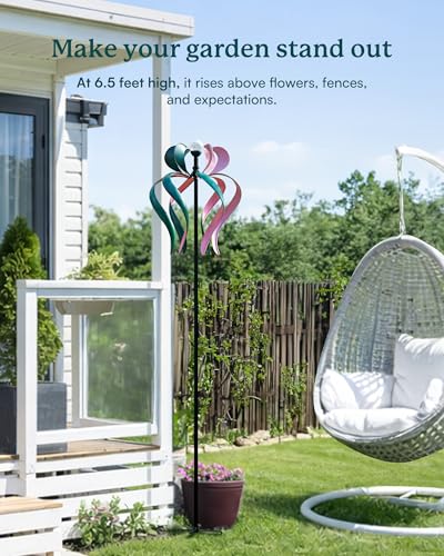 89" Wind Spinner Outdoor with Solar Light (Dancing Ribbon)