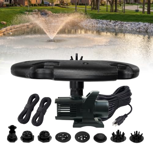 1.5 HP Floating Fountain & Aerator for Ponds and Lakes with 100 ft Cord