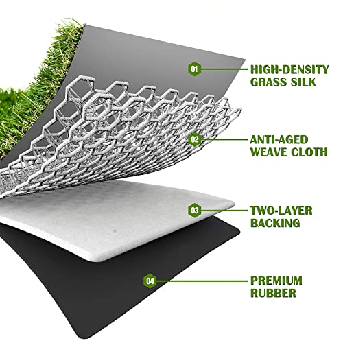Artificial Grass Rug 12 FT x 20 FT Fake Faux Grass (240 Sq Ft)