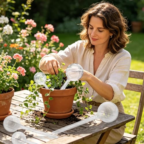 24 Pcs Plant Watering Globes (5 Large+5 Medium+14 Small)