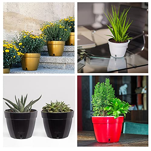 AST 7.9 Inch Self Watering Planter Black