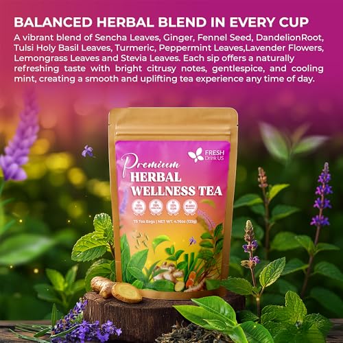 Premium Herbal Wellness Tea Bags (75 Tea Bags)