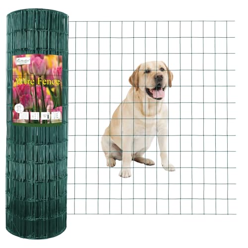 Green PVC Coated Welded Wire Fence 36" x 100' Roll (Green / 2''x3'' 16GA 36''x100')