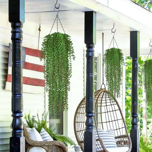 4Pcs Artificial Hanging Plants for Outdoors (Tears of a Lover / 4Pcs Plants)