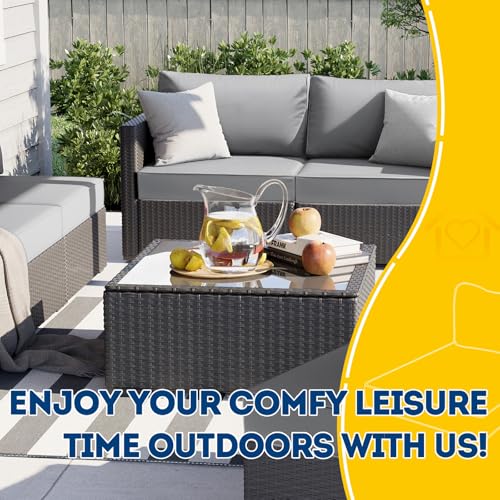 Outdoor Chair Cushions (Gray / 24"x24"x5" / 24"x13.5")