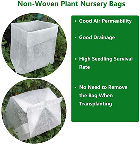 100Pcs Nursery Growing Bags
