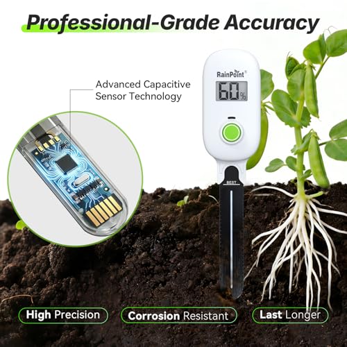 Smart Digital Wireless Plant Moisture Meter Houseplant Indoor (Sensor Only Pack)