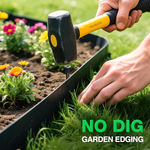 Garden Edging Border (black / 2 Inch x 66FT)