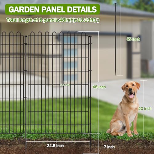 Garden Fence Outdoor for Yard (48 in(H) X 11.8 ft(L))