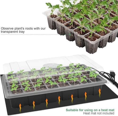 10Pack Seed Starter Tray (Black / 40-Cell 10-Pack)