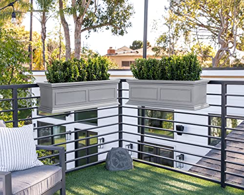 Brixton Series Plastic Railing Planter