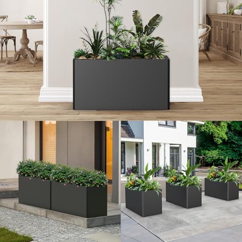 Rectangular Metal Planter Box 36x15x15 inch