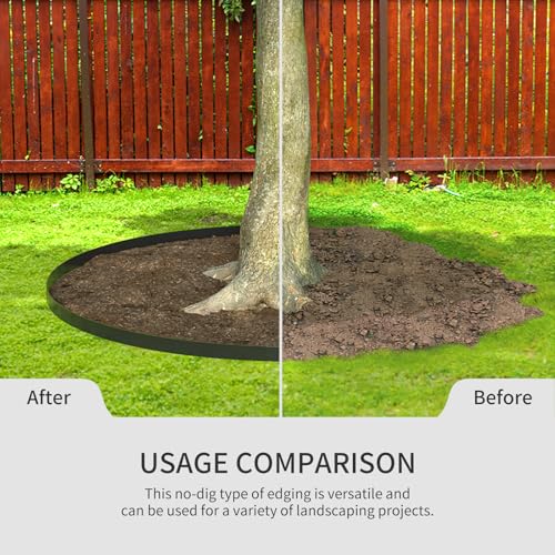 102FT Landscape Edging 3 in Tall with 110 Spikes (3 In x 102 FT)