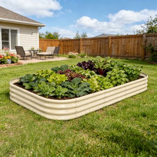 Galvanized Raised Garden Bed 10x2x1 ft (Gray / 10x2x1ft)