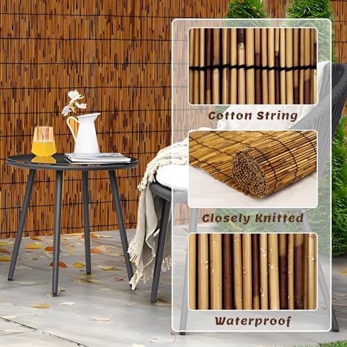 Natural Bamboo Reed Fencing Roll (98.4 Sq Ft)