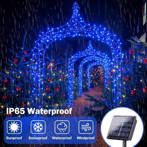Solar Fairy Lights (Blue / 4 Pack-400LED)