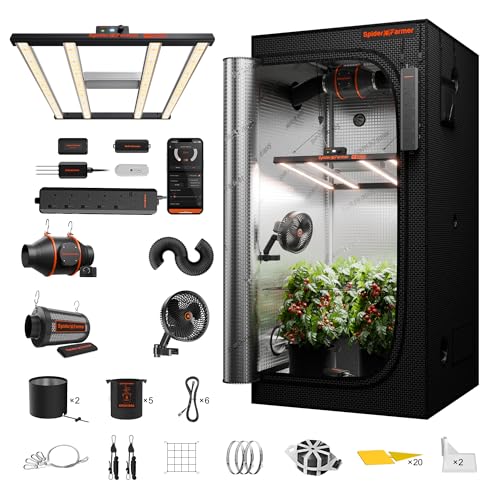 3x3x6ft G3000 Complete Grow Tent Kit with GGS AC5 Power Strip (36"x36"x71"-AC5 Power Strip)