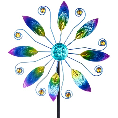 11”Metal Wind Spinners Outdoor (A-2-peacock)