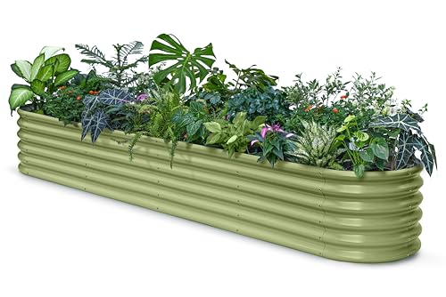 10x2x1.5ft Galvanized Raised Garden Bed (Green / 10x2x1.5ft)