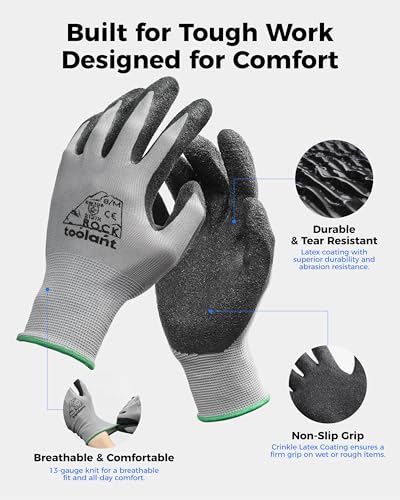 Crinkle Latex Work Gloves (240 Count)