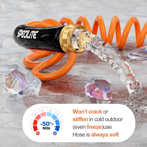 Hot Cold Garden Water Coil Hose 50 ft x 1 (50FT)