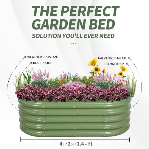 Galvanized Raised Garden Bed Outdoor
