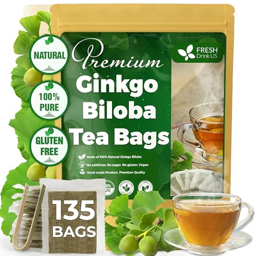 Premium 135 Ginkgo Biloba Leaf Tea Bags (135 TeaBags)