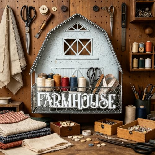 Rustic Farmhouse Barn Wall Plant Holder (Farmhouse White)