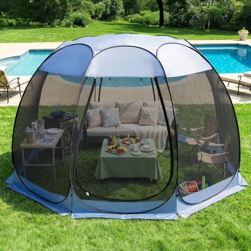 15'x15' Pop Up Screen House Tent (Charcoal Gray / 15'x15')