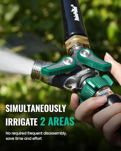 Garden Hose Splitter (Deep Green)