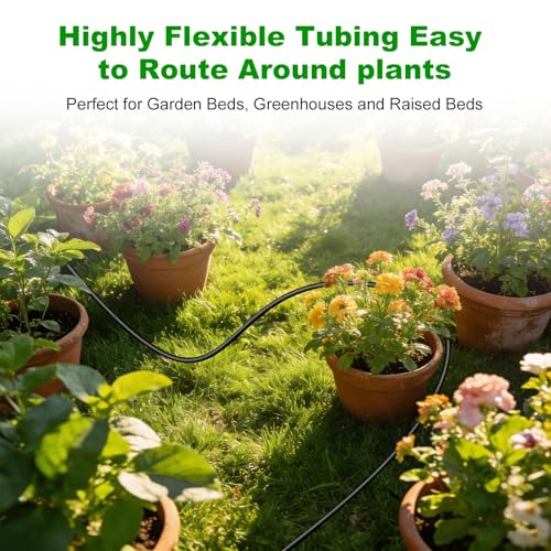 1 4 Inch Blank Drip Irrigation Tubing (60Ft 1/4 Inch Tubing)