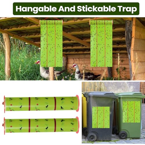 1 Pcs Giant Flypaper Fly Traps (Fluorescent Green)
