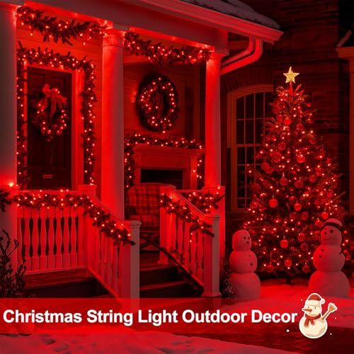 Solar Fairy Lights (Red / 2 Pack-400LED)