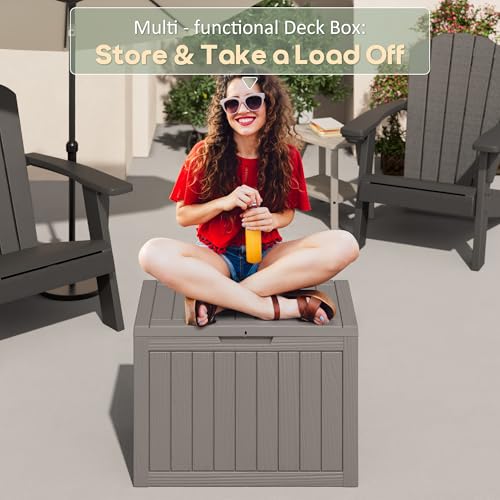 Outdoor Storage Box (Grey / 45 Gallon)