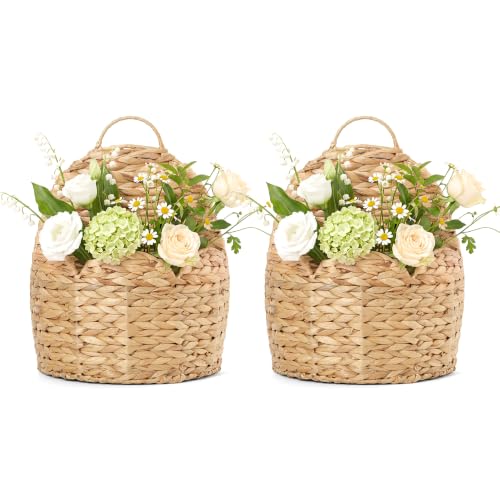 2 PC Door Basket Scalloped Hanging Storage Basket (Braided L*2)