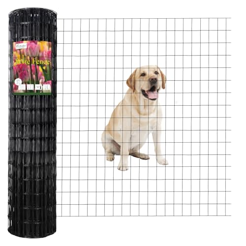 Black PVC Coated Welded Wire Fence 48" x 100' Roll (Black / 2''x3'' 16GA 48''x100')