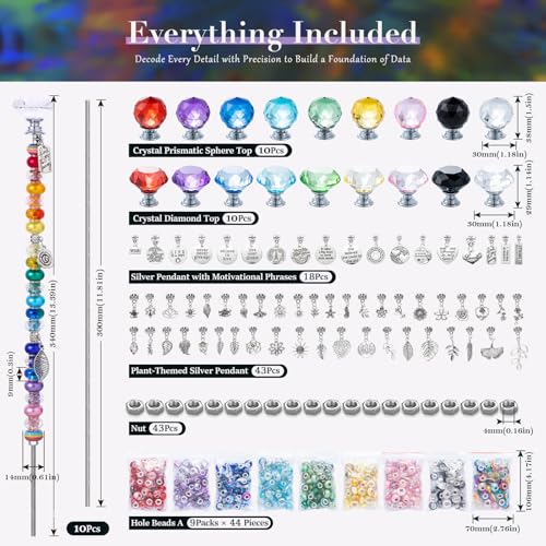 513Pcs DIY Beaded Garden Stakes (colorful)
