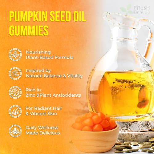 Premium 90 Gummies Pumpkin Seed Oil (90 Count)