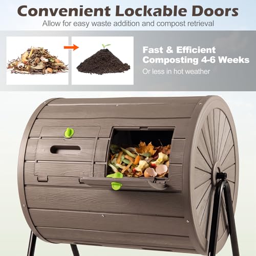 Compost Tumbler (Coffee / 37.5 Gallon)