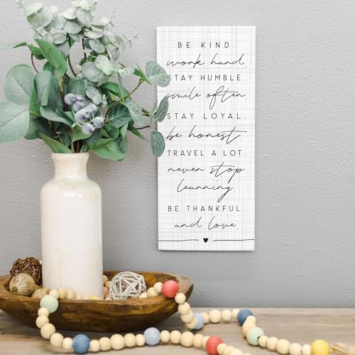 Inspire Boards Inspirational Sign (Be Kind Work Hard)