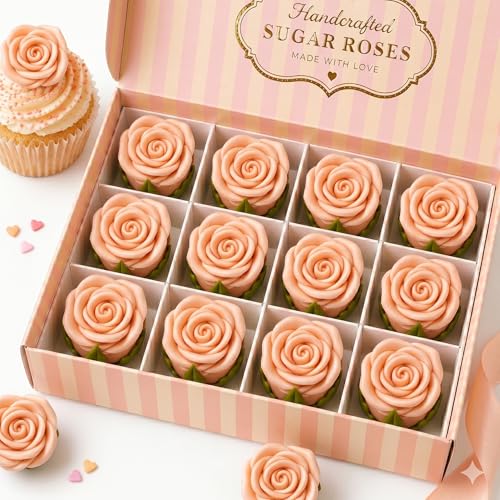Edible Rose Topper (Peach)