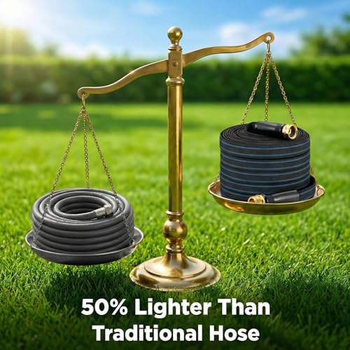 100FT Non Expanding Garden Hose (Blank-Blue / 100FT)