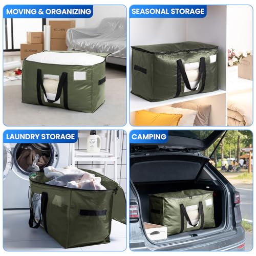 4 Pack Green Extra Large Moving Bags (4 Count)