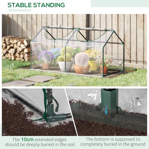 4' x 2' x 2' Portable Mini Greenhouse (Clear / 4' x 2' x 2')
