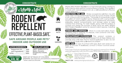 Peppermint Oil Rodent Repellent Concentrate (8 Fl Oz)