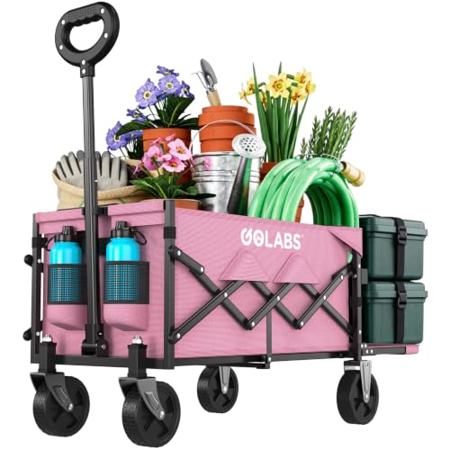 WA1 Collapsible Folding Wagon Cart (Wa1 Pink)