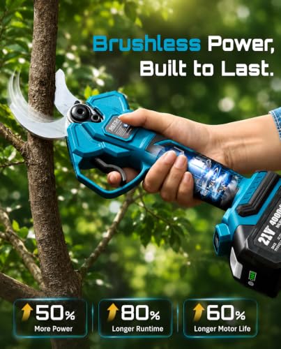 Electric Pruning Shears (Sea Blue)