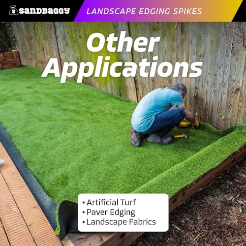 6 Inch Galvanized Landscape Edging Spikes (400 Count)